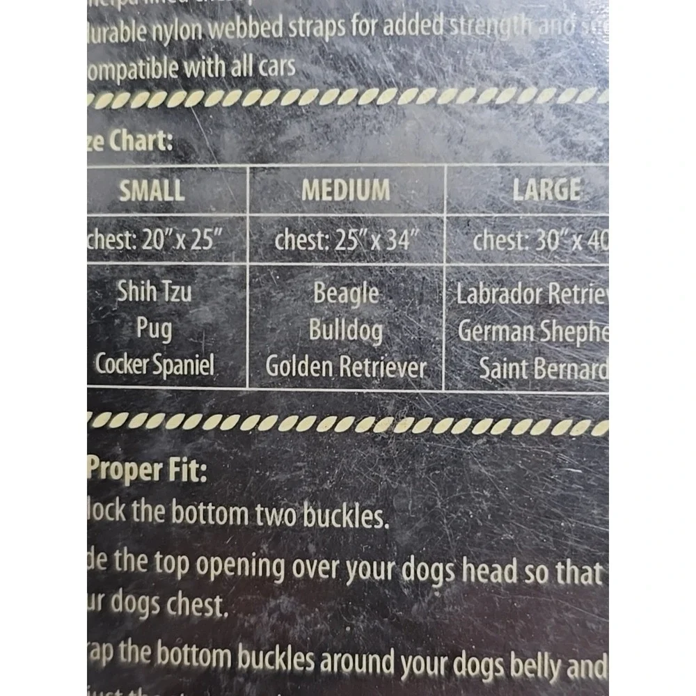American Kennel Club 2-in-1 Seatbelt Harness Dogs Size Medium Chest 25